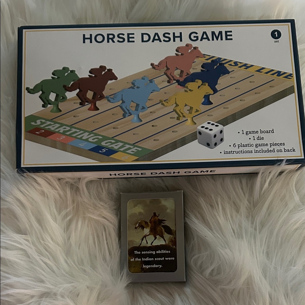 New Horse Dash Game - Multicolor Board Game and Horse Riding Deck Of Cards